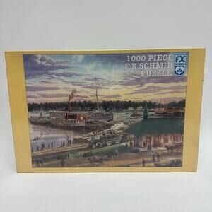 20" x 27" FX Schmid 1890’s Rendition Of Harbor Springs 1000 Piece Puzzle 98170
